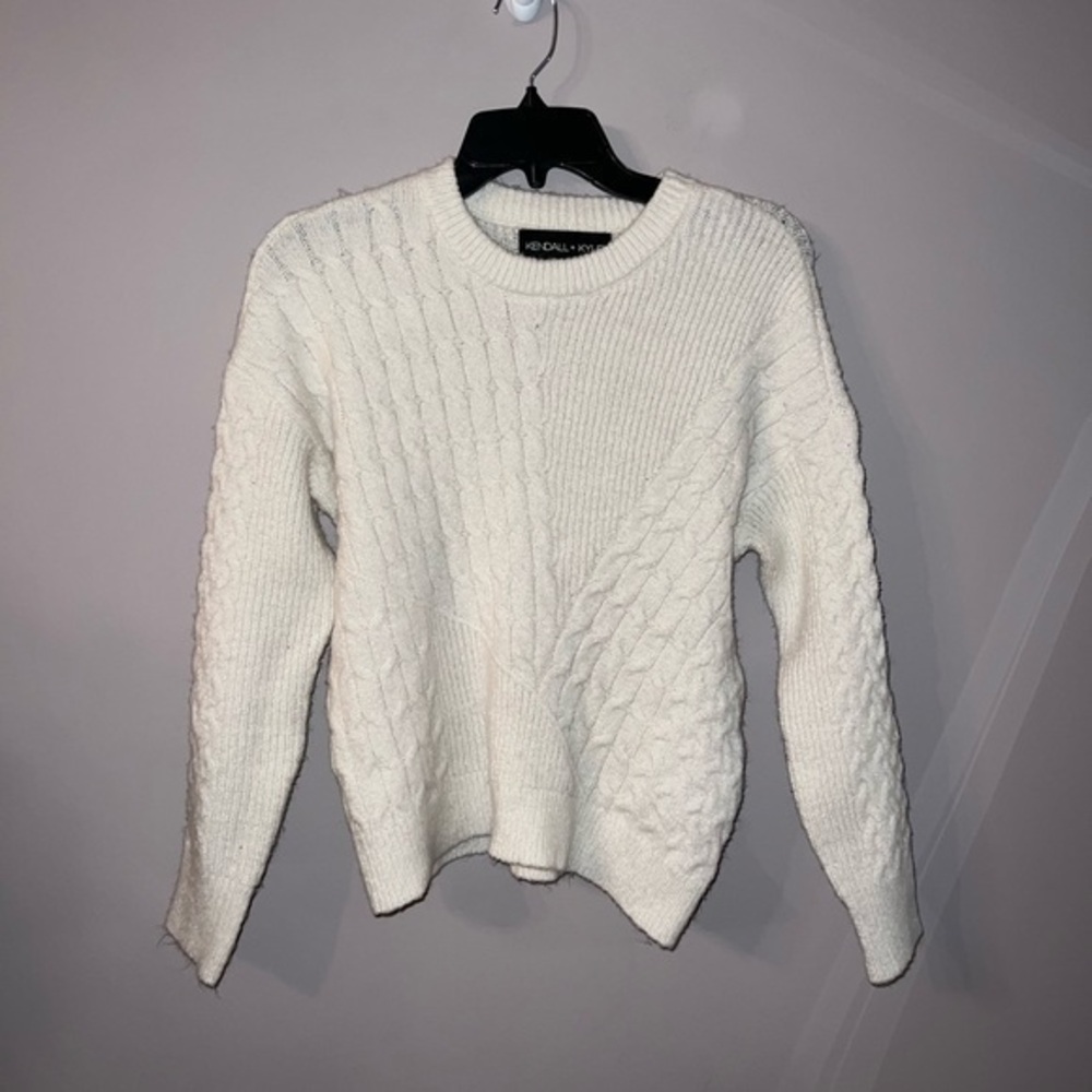 White knitted sweater kendall + Kylie size XS